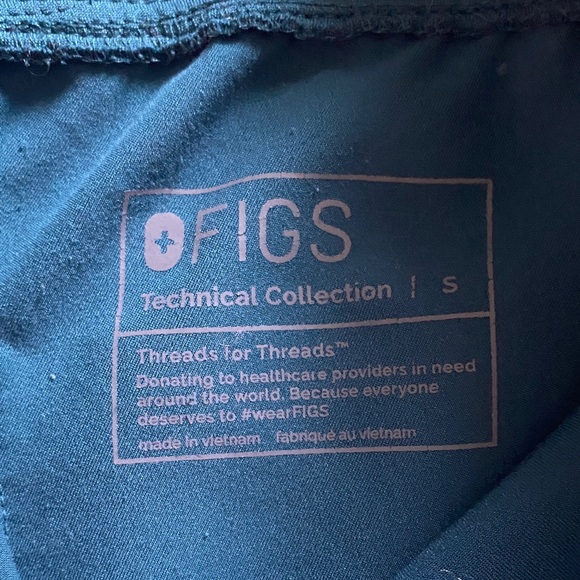 💕Figs Teal Technical Collection Scrub Set 💕 - Picture 7 of 7